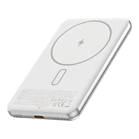 Внешний аккумулятор с беспроводной зарядкой WIWU Silver Seraph Alloy Unibody Power Bank 5000 мАч 20 Вт серебристый - 2