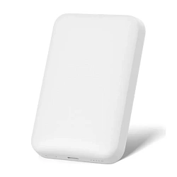 Внешний аккумулятор с беспроводной зарядкой WIWU Small Pudding Power Bank 5000 мАч 15 Вт белый