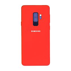 Клип-кейс (накладка) Silicone cover для Samsung Galaxy S9 Plus силикон, красный