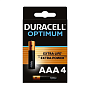 Батарейка Duracell Optimum AAA MX2400-4BL, 4шт  - 1