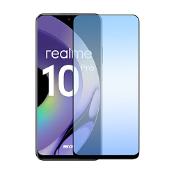 Защитное стекло 3D Premium для Realme 10 Pro, черная рамка