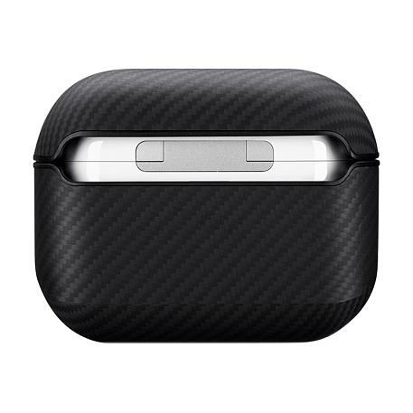Кобура Pitaka MagEZ Case для Apple AirPods 3 кевлар (арамид), чёрно-серый (полоска) - 3