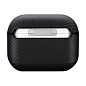 Кобура Pitaka MagEZ Case для Apple AirPods 3 кевлар (арамид), чёрно-серый (полоска) - 3