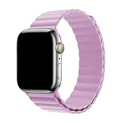 Магнитный браслет для Apple Watch 38 / 40 / 41 / 42mm силикон лавандовый