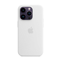 Клип-кейс (накладка) Silicone Case для Apple iPhone 14 Pro Max силикон, белый