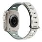 Ремешок Native Union Active Band для Apple Watch 38 / 40 / 41 / 42mm силикон зелёный, серый - 2
