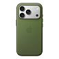 Клип-кейс (накладка) TechWoven Case MagSafe для Apple iPhone 17 Pro полиэстровая ткань, термополиуретан, зелёный