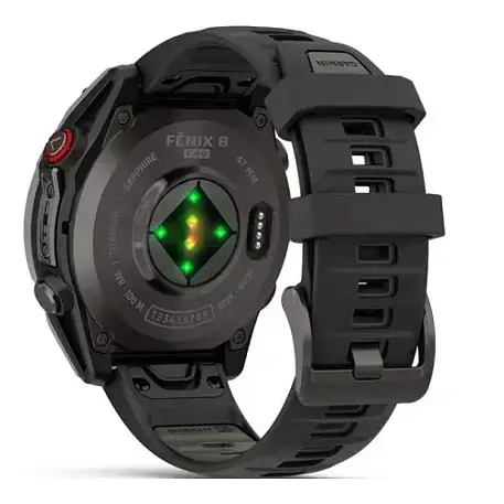Умные часы Garmin Fenix 8 Pro 51mm Amoled титановый (чёрный ремешок) - 5