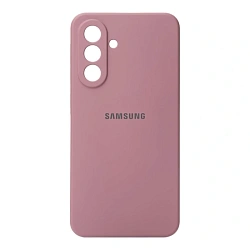 Клип-кейс (накладка) Silicone cover закрытый для Samsung Galaxy A37 силикон, пудровый