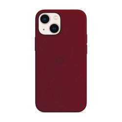 Клип-кейс (накладка) Apple Silicone Case аналог для Apple iPhone 13 силикон, бордовый