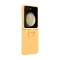 Клип-кейс (накладка) Samsung Silicone Case with Ring для Samsung Galaxy Z Flip 5 силикон, жёлтый - 4