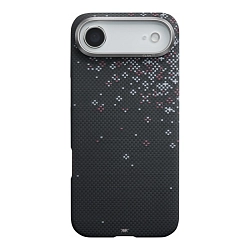 Клип-кейс (накладка) Pitaka Ultra-Slim Case для Apple iPhone Air кевлар (арамид), "Sakura Hours" чёрный (SH1701AM)