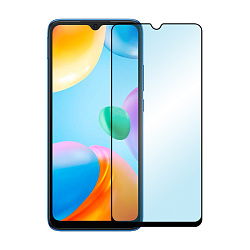 Защитное стекло 3D Premium для Xiaomi Redmi A3 / 10C / 12C / Poco C40 / Poco C55 / Poco C61, черная рамка
