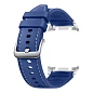 Ремешок Hybrid для Samsung Galaxy Watch 8/8 Classic кожа тёмно-синий