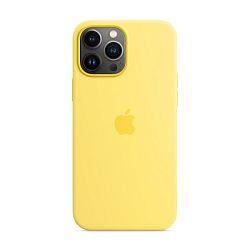 Клип-кейс (накладка) Apple Silicone Case аналог для Apple iPhone 13 Pro Max силикон, жёлтый