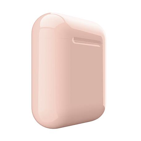 Беспроводные наушники Apple AirPods 2 с зарядным футляром пудровый - 3