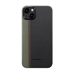 Клип-кейс (накладка) Pitaka Fusion Weaving MagEZ Case 4 для Apple iPhone 15 Plus кевлар (арамид), "увертюра"