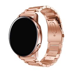 Браслет для Samsung Watch 20mm сталь розовое золото