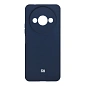 Клип-кейс (накладка) Silicone cover закрытый для Xiaomi Redmi A3 / Poco C61 силикон, тёмно-синий