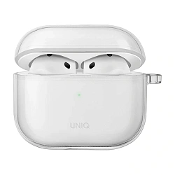 Кобура UNIQ Glase для Apple AirPods 4 термополиуретан, прозрачный