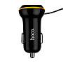 Автомобильное зарядное устройство + кабель Lightning Hoco Z14 18 Вт, чёрный - 1