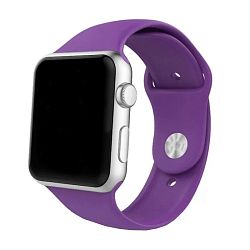 Спортивный ремешок для Apple Watch 38 / 40 / 41 / 42mm фторэластомер фиолетовый