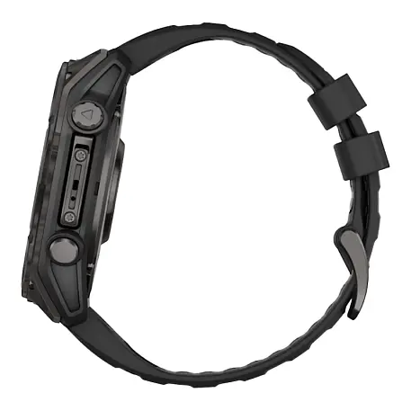 Умные часы Garmin Fenix 8 51mm Amoled серый (чёрный ремешок) - 3