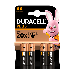 Батарейка Duraсell Plus AA LR6-4BL, 4шт 