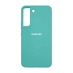 Клип-кейс (накладка) Silicone cover закрытый для Samsung Galaxy S22 силикон, бирюзовый