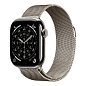 Умные часы Apple Watch Series 11 42mm GPS + Cellular (Уценка) Natural Titanium Case Natural Milanese Loop One Size (отличное состояние, активирован)