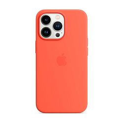Клип-кейс (накладка) Apple Silicone Case аналог для Apple iPhone 13 Pro силикон, оранжевый