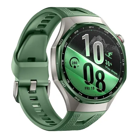 Умные часы Huawei Watch GT 7 Pro 46mm титановый (зелёный ремешок) - 3