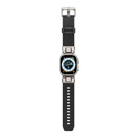 Ремешок Spigen DuraPro Armor для Apple Watch 44 / 45 / 46 / 49mm полиуретан чёрный - 4