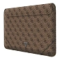 Чехол CG Mobile Guess Sleeve 4G with Triangle Metal Logo для Apple MacBook 14" искусственная кожа, коричневый - 2