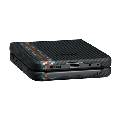 Клип-кейс (накладка) Pitaka Fusion Weaving MagEZ Case 3 для Samsung Galaxy Z Flip 5 - 4