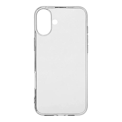 Клип-кейс (накладка) Borasco Silicone Case для Apple iPhone 16 Plus силикон, прозрачный