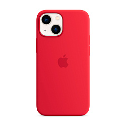 Клип-кейс (накладка) Silicone Case для Apple iPhone 13 силикон, красный