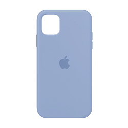 Клип-кейс (накладка) Apple Silicone Case закрытый для Apple iPhone 11 силикон, серо-лавандовый