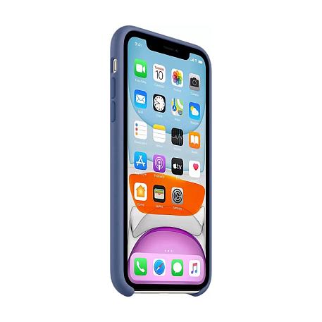 Клип-кейс (накладка) Apple Silicone Case для Apple iPhone 11 силикон, Linen Blue - 2