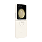 Клип-кейс (накладка) Samsung Silicone Case with Ring для Samsung Galaxy Z Flip 5 силикон, кремовый - 4