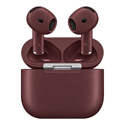 Беспроводные наушники Apple AirPods 5 with Wireless Charging Burgundy матовый (полная покраска)