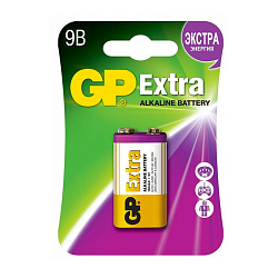 Батарейка GP Extra Alkaline 6LR61-1BL, 1шт