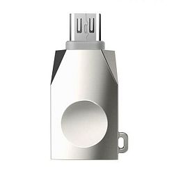 Адаптер-переходник Hoco UA10 (Micro USB to USB), золотой