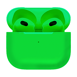 Беспроводные наушники Apple AirPods 3 кислотно-зелёный матовый (полная покраска) (MPNY3)