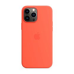 Клип-кейс (накладка) Apple Silicone Case MagSafe для Apple iPhone 13 Pro Max силикон, Nectarine