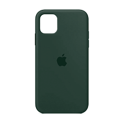 Клип-кейс (накладка) Apple Silicone Case закрытый для Apple iPhone 11 силикон, тёмно-зелёный