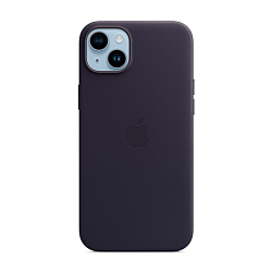 Клип-кейс (накладка) Leather Case MagSafe для Apple iPhone 14 Plus кожа, тёмно-фиолетовый