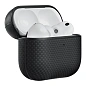 Кобура Pitaka MagEZ Case для Apple AirPods Pro 3 кевлар (арамид), чёрно-серый (узкая полоска) (APM2501) - 2