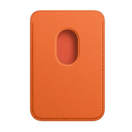 Кардхолдер Leather Wallet with Magsafe для Apple iPhone искусственная кожа, оранжевый - 2