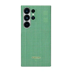Клип-кейс (накладка) Pitaka MagEZ Case 5 для Samsung Galaxy S24 Ultra кевлар (арамид), зелёный